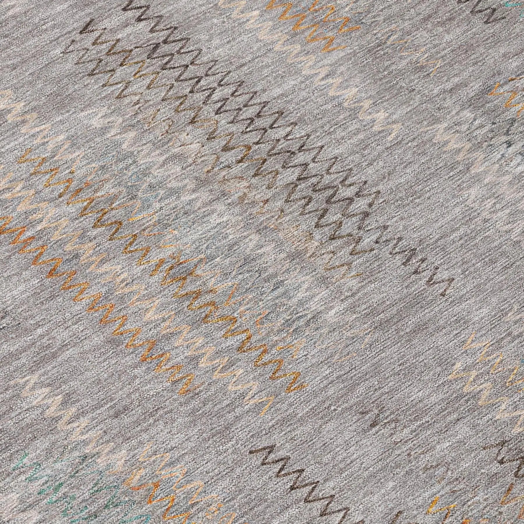 8' Gray And Silver Round Abstract Washable Indoor Outdoor Area Rug Homeroots Outdoor