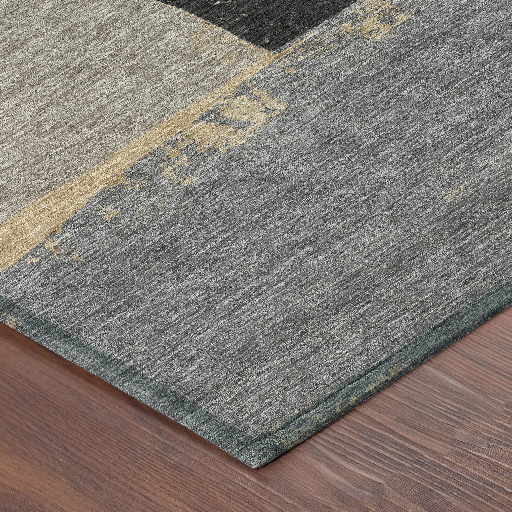 8' Gray And Silver Round Geometric Washable Indoor Outdoor Area Rug Homeroots Outdoor
