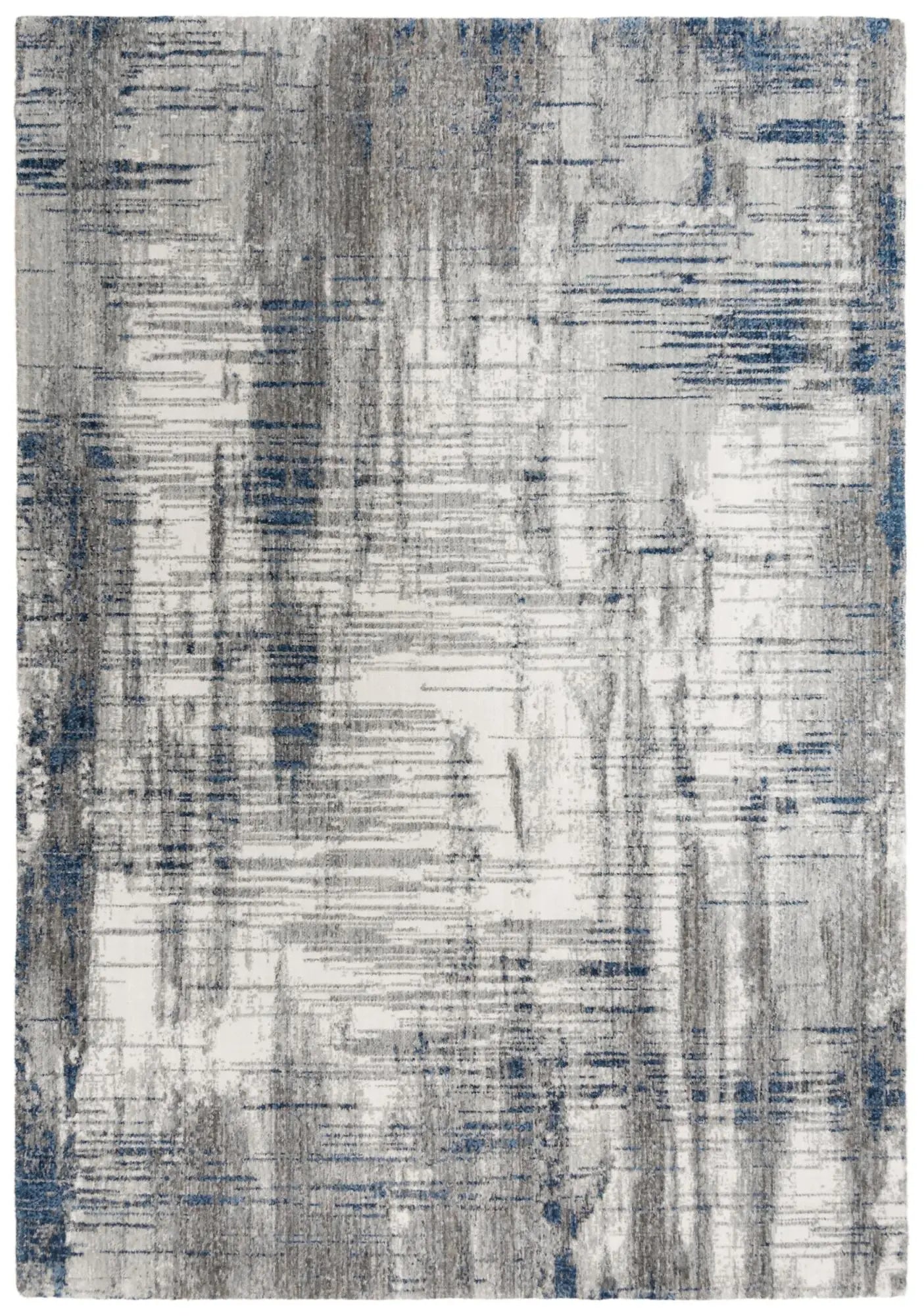 8' Gray Ivory And Black Abstract Hand Carved Handmade Area Rug Homeroots Home Decor