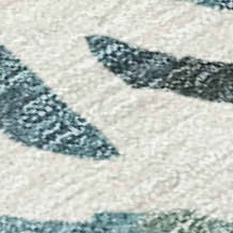 8' Ivory And Gold Round Abstract Washable Indoor Outdoor Area Rug Homeroots Outdoor