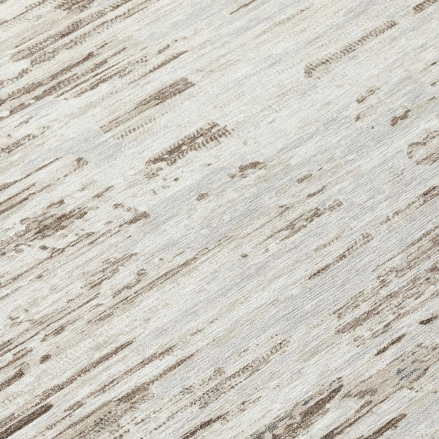 8' Ivory And Silver Round Abstract Washable Indoor Outdoor Area Rug Homeroots Outdoor