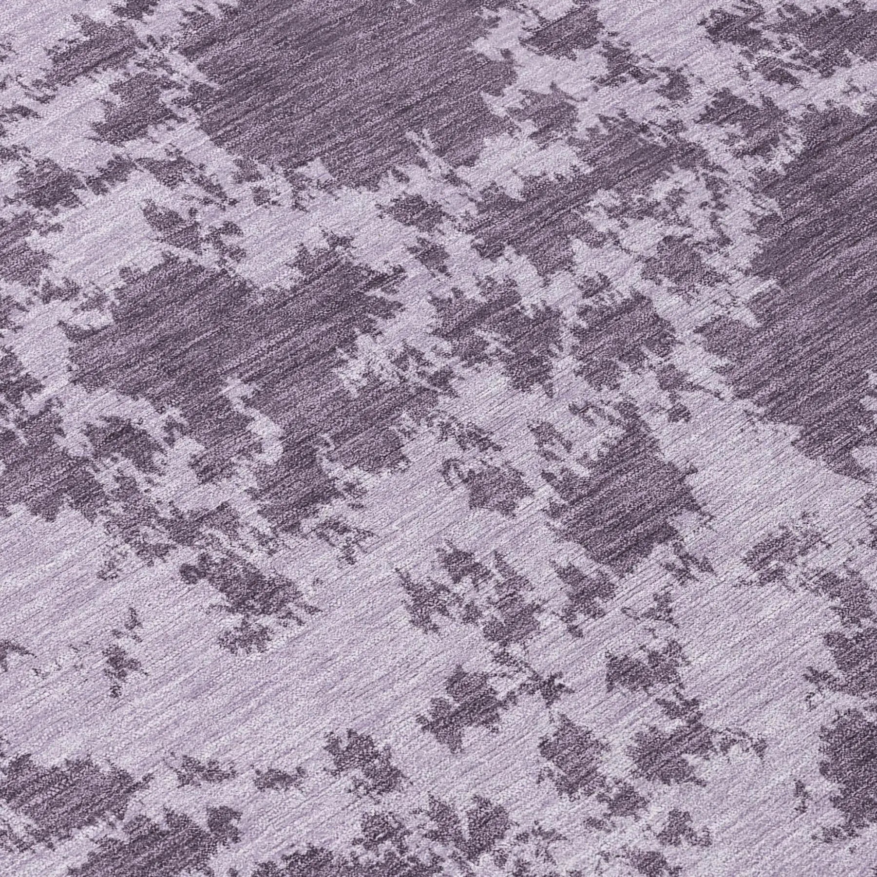 8' Lavender And Purple Round Abstract Washable Indoor Outdoor Area Rug Homeroots Outdoor