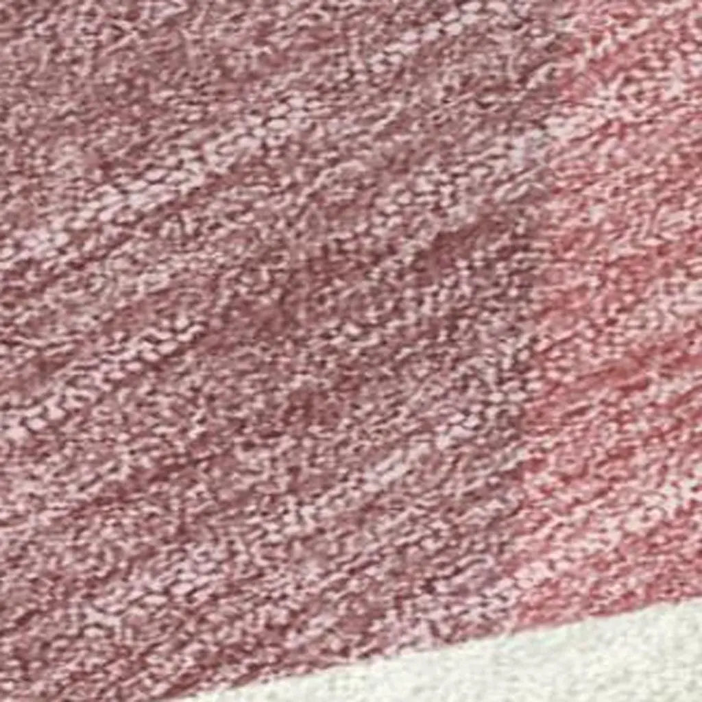8' Mauve And Pink Round Geometric Washable Indoor Outdoor Area Rug Homeroots Outdoor