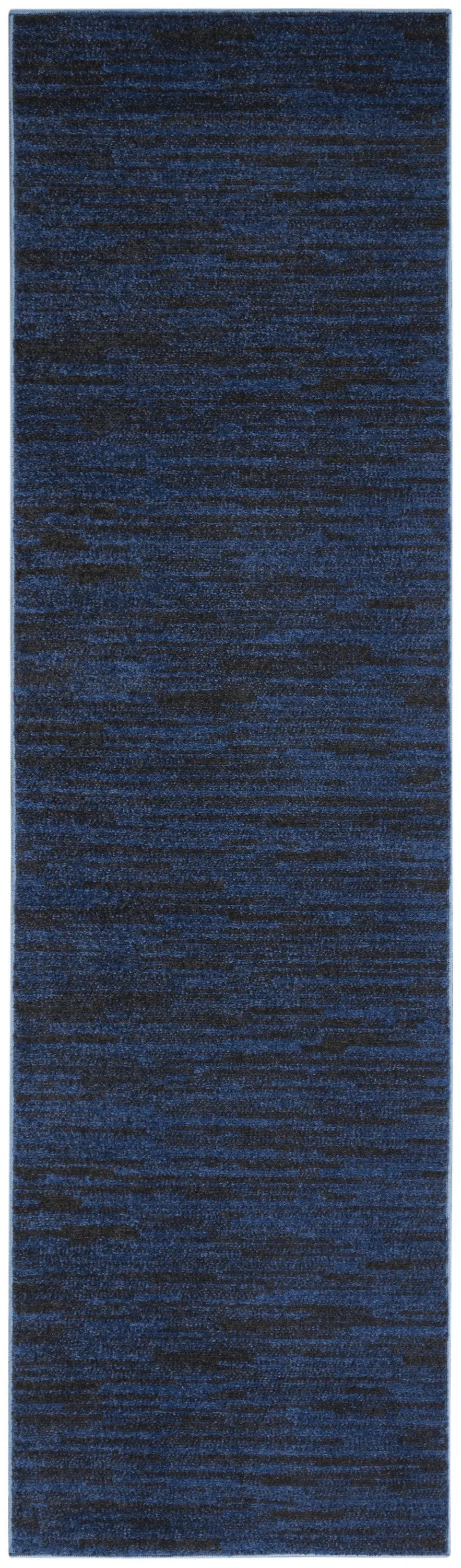 8' Midnight Blue Indoor Outdoor Runner Rug - GreatEagleInc