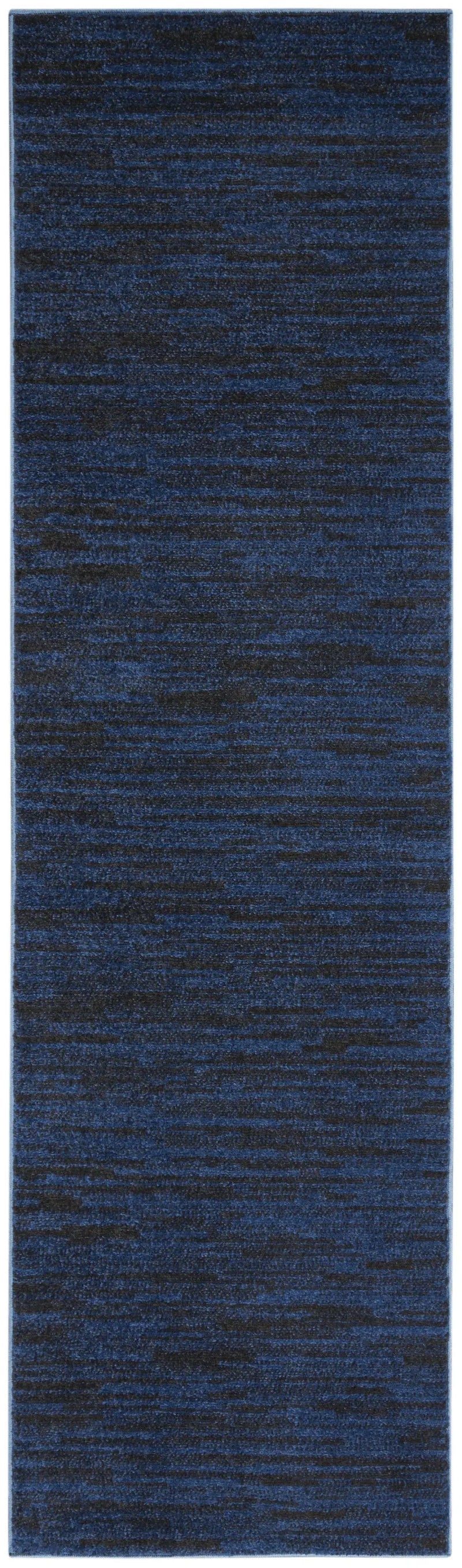 8' Midnight Blue Indoor Outdoor Runner Rug - GreatEagleInc