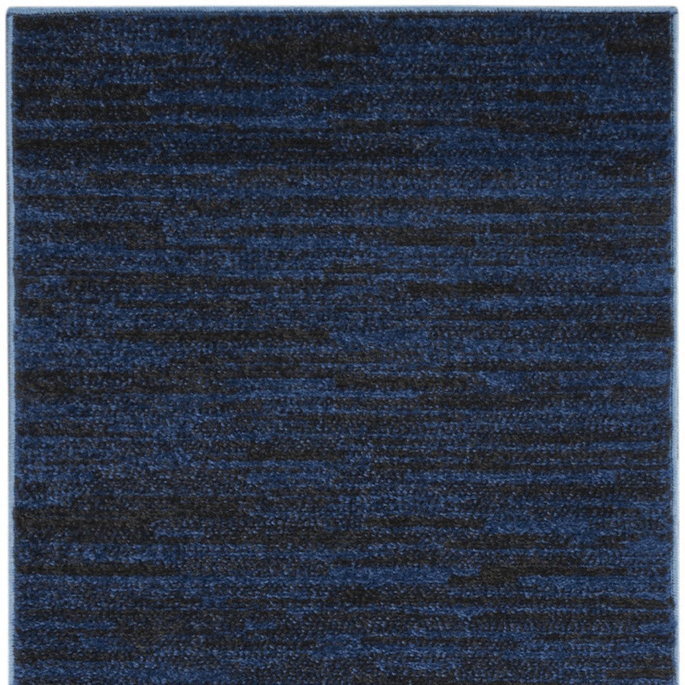 8' Midnight Blue Indoor Outdoor Runner Rug - GreatEagleInc