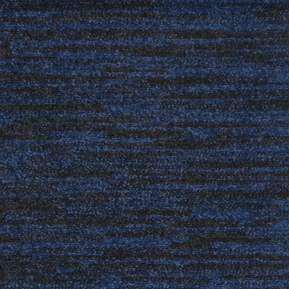 8' Midnight Blue Indoor Outdoor Runner Rug - GreatEagleInc