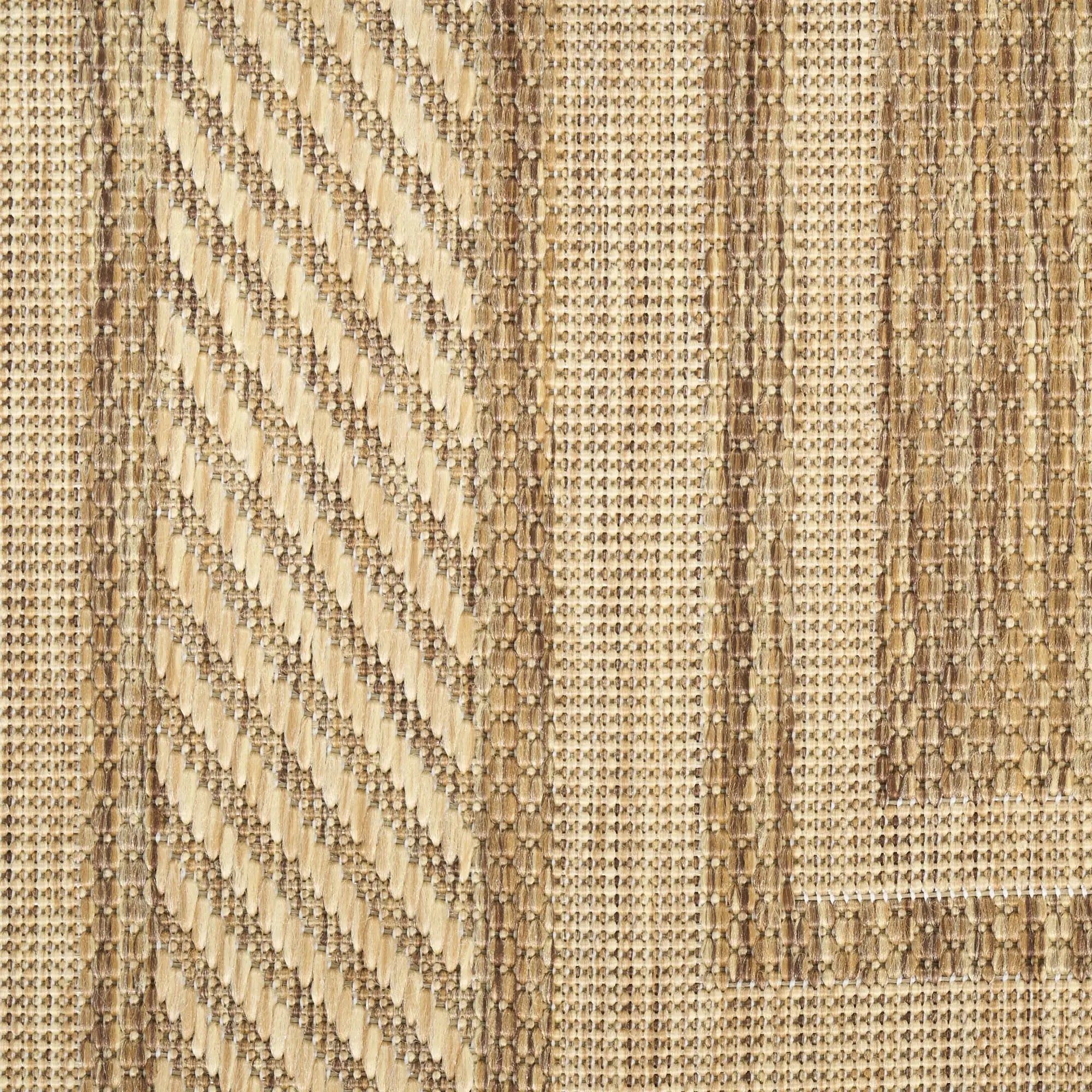 8' Natural Geometric Indoor Outdoor Runner Rug Homeroots Outdoor