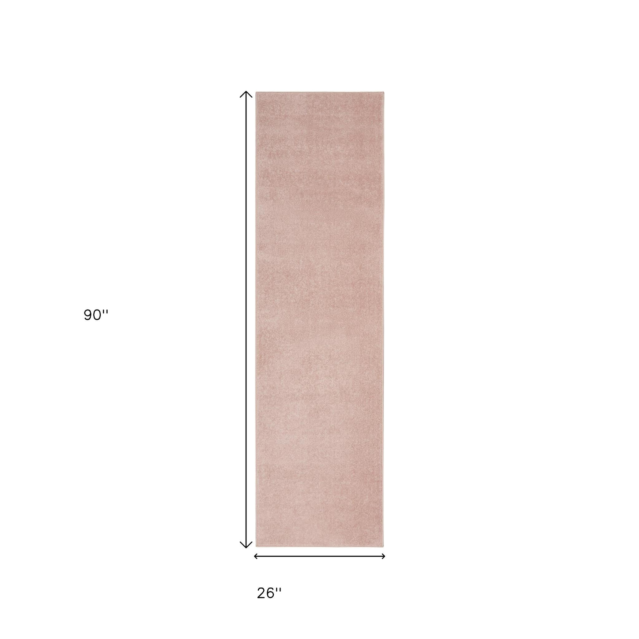 8' Pink Indoor Outdoor Runner Rug - GreatEagleInc