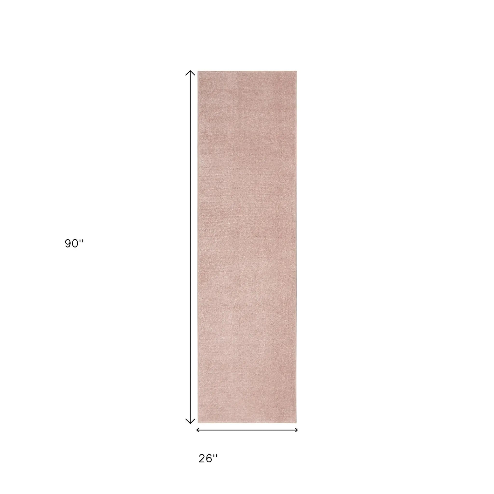8' Pink Indoor Outdoor Runner Rug - GreatEagleInc