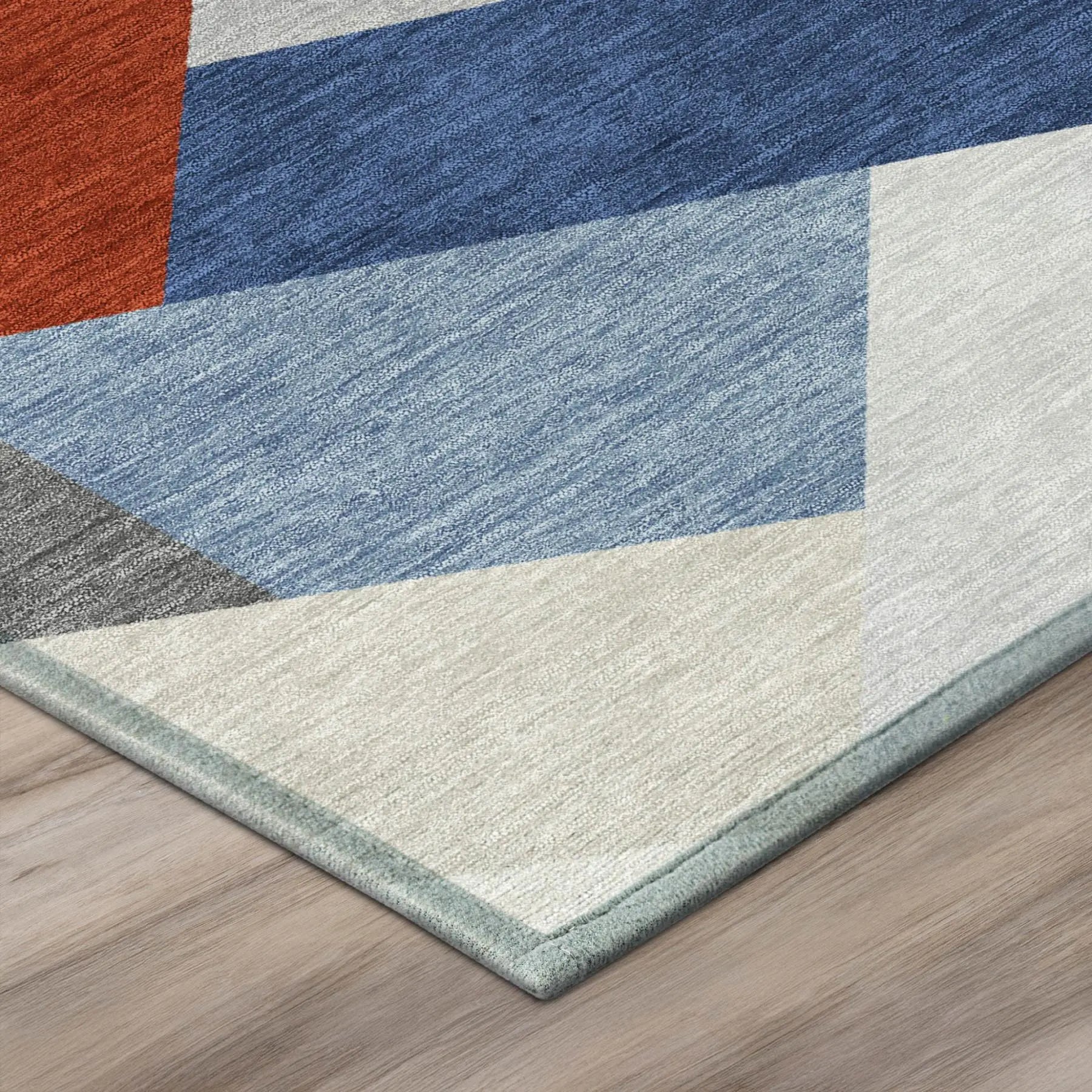 8' Red And Silver Round Geometric Washable Indoor Outdoor Area Rug Homeroots Outdoor