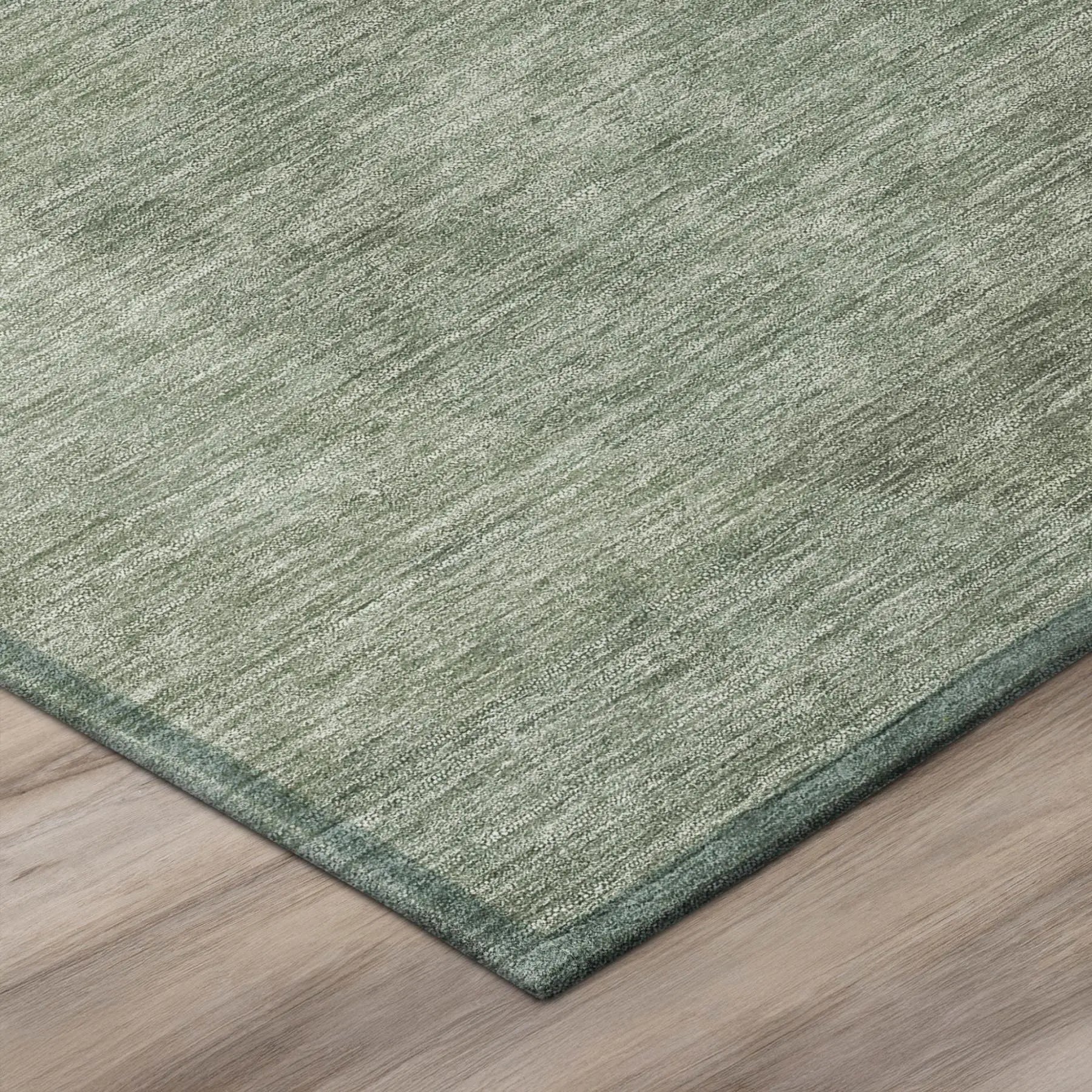 8' Sage And Green Round Abstract Washable Indoor Outdoor Area Rug Homeroots Outdoor
