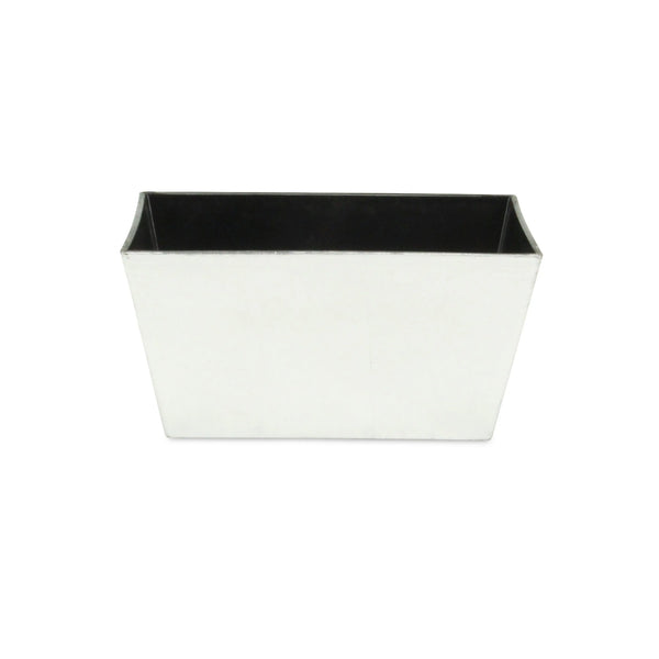 8" Silver Recycled Plastic Indoor Outdoor Rectangular Planter Box Homeroots Outdoor