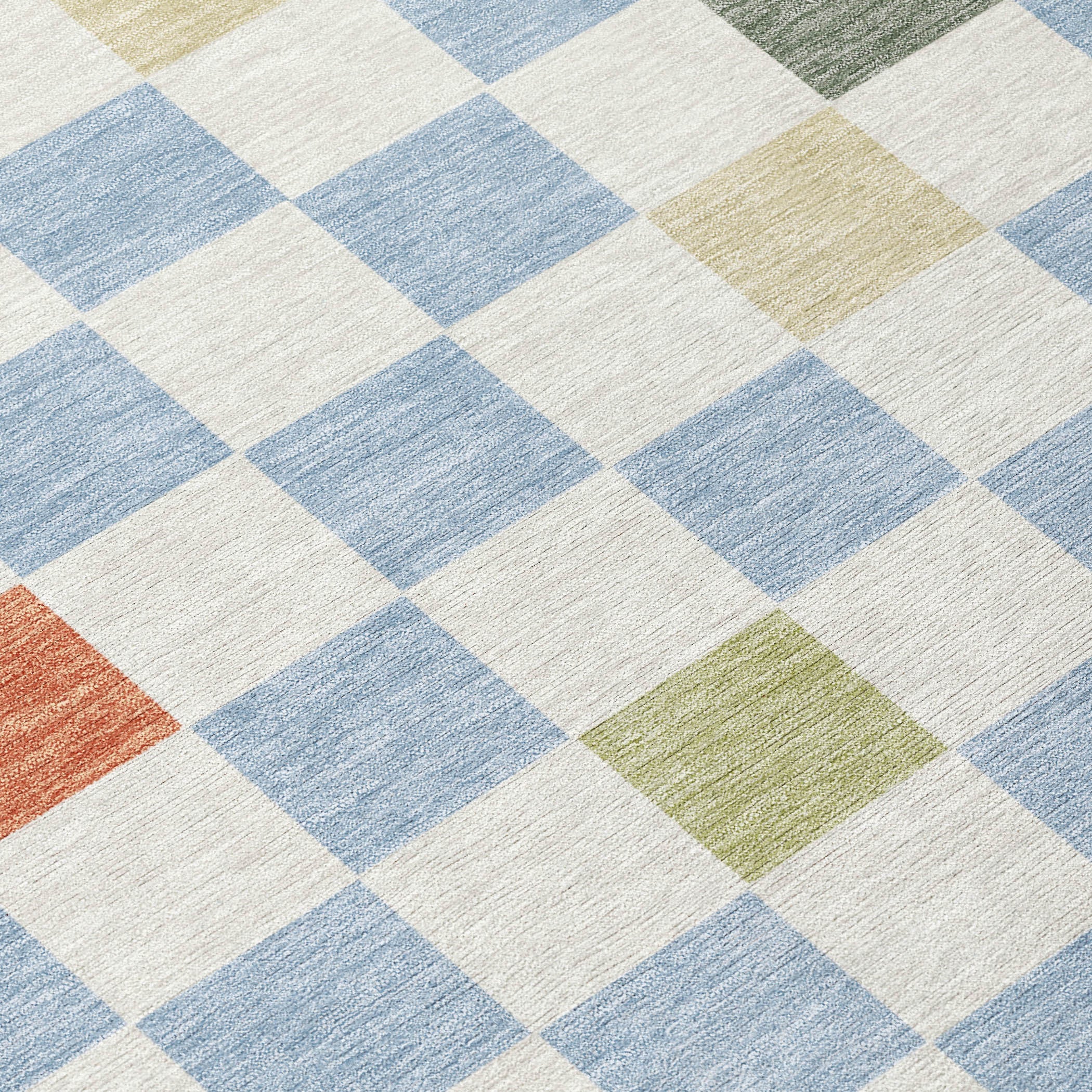 8' Sky Blue And Gray Round Geometric Washable Indoor Outdoor Area Rug Homeroots Outdoor
