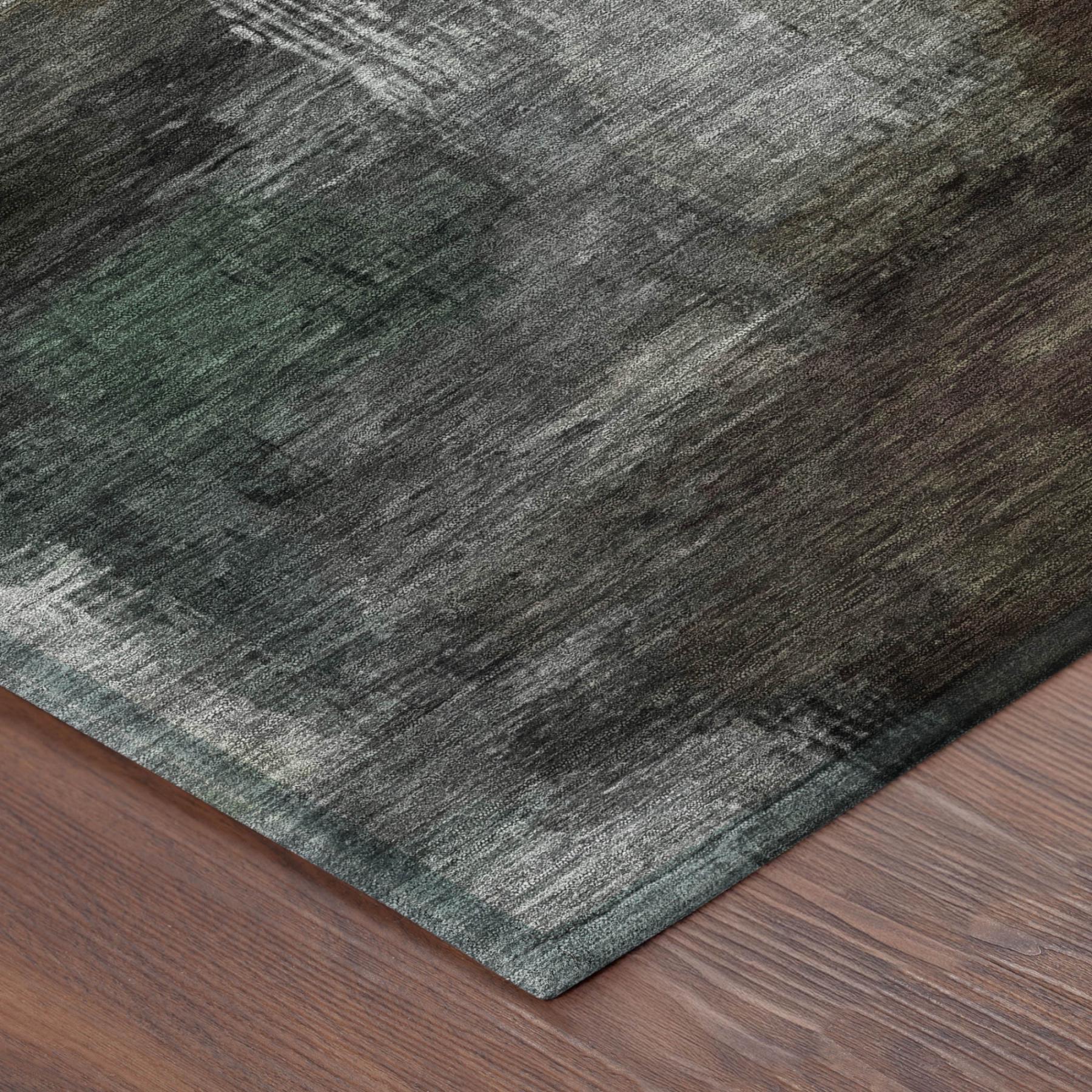 8' Taupe And Brown Round Abstract Washable Indoor Outdoor Area Rug Homeroots Outdoor