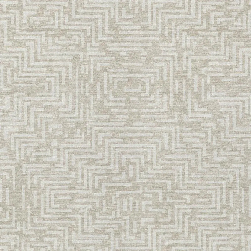 8' X 10' Beige And Blue Geometric Washable Indoor Outdoor Area Rug Homeroots Outdoor