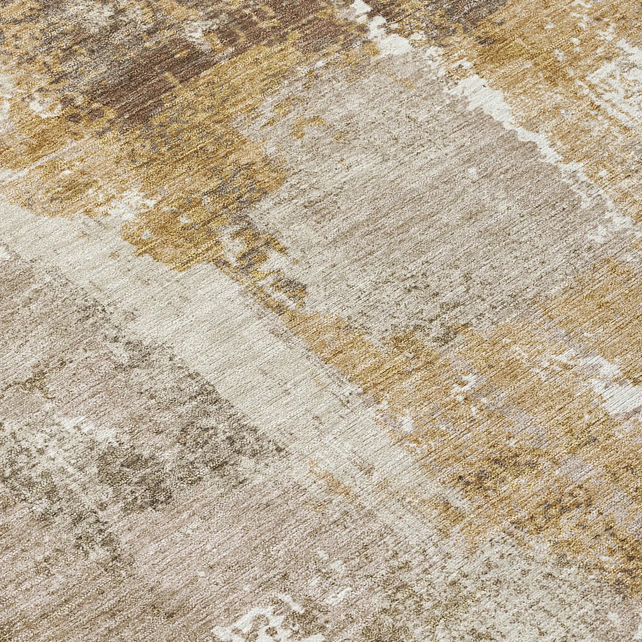 8' X 10' Beige And Brown Abstract Washable Indoor Outdoor Area Rug Homeroots Outdoor