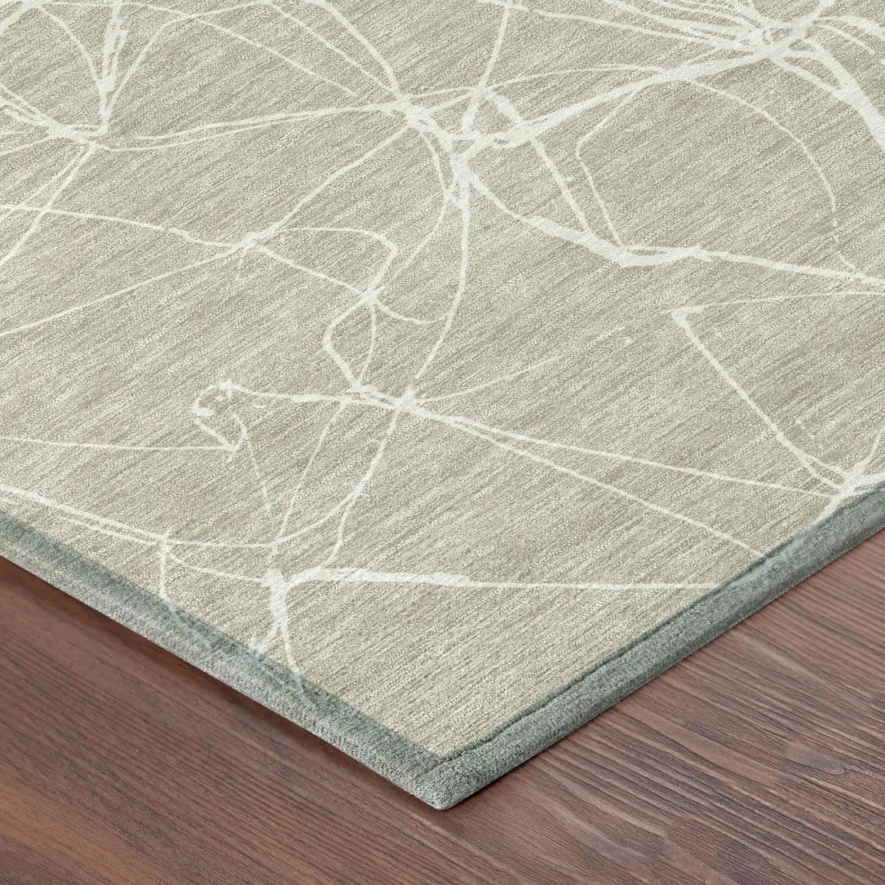 8' X 10' Beige And Brown Abstract Washable Indoor Outdoor Area Rug Homeroots Outdoor