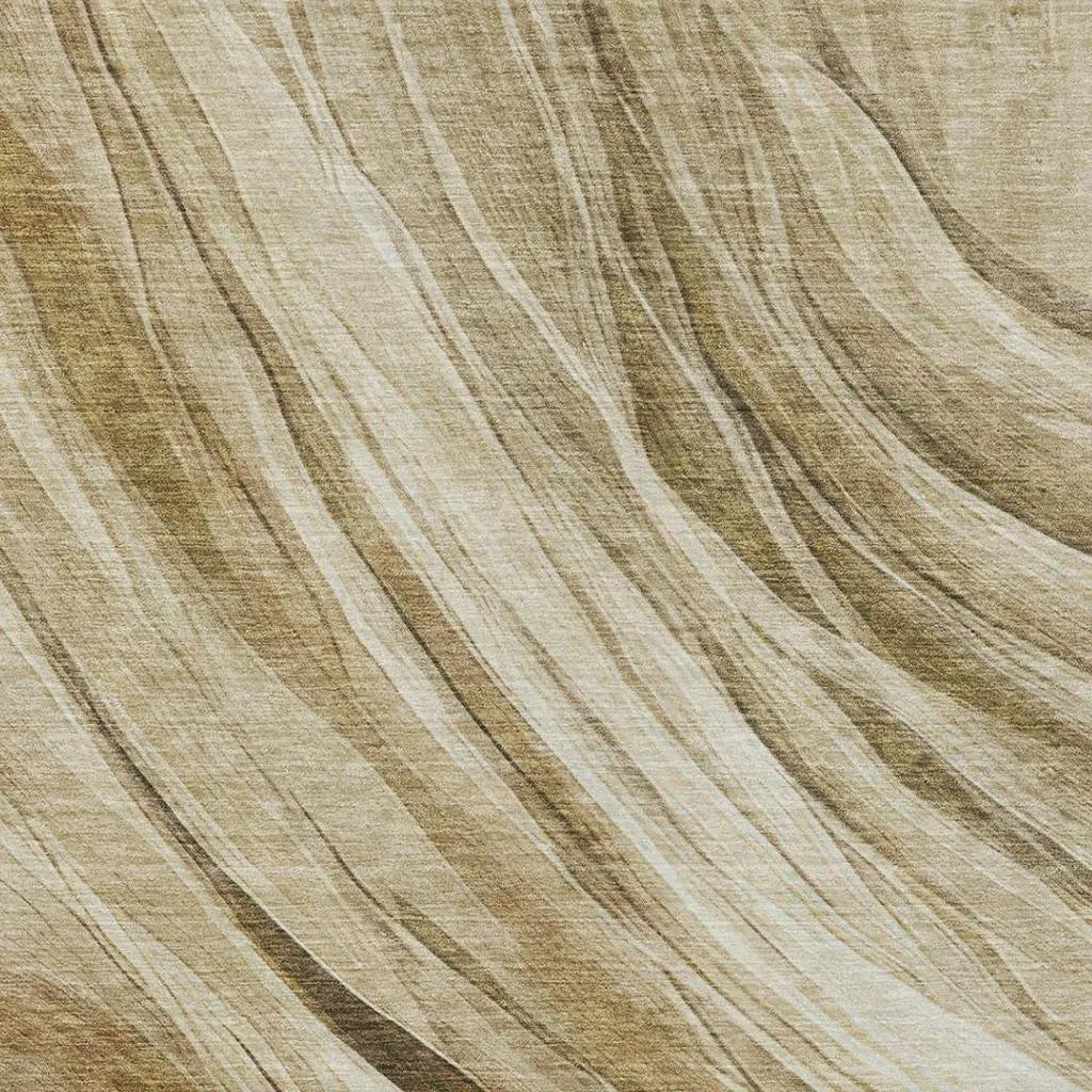 8' X 10' Beige And Brown Abstract Washable Indoor Outdoor Area Rug Homeroots Outdoor