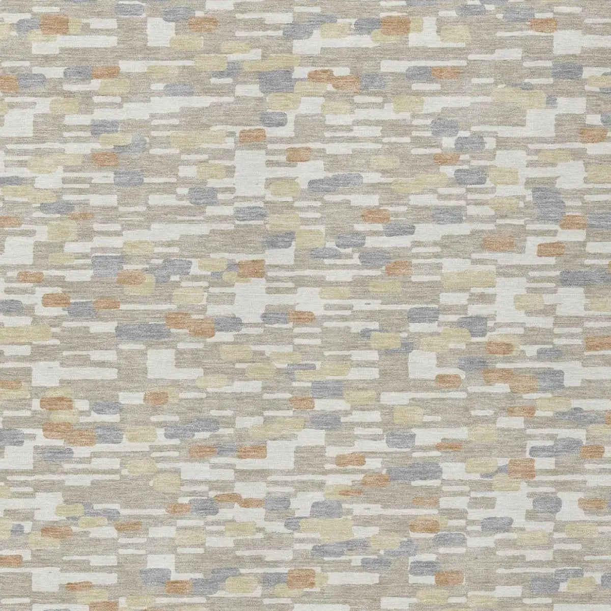 8' X 10' Beige And Brown Geometric Washable Indoor Outdoor Area Rug Homeroots Outdoor