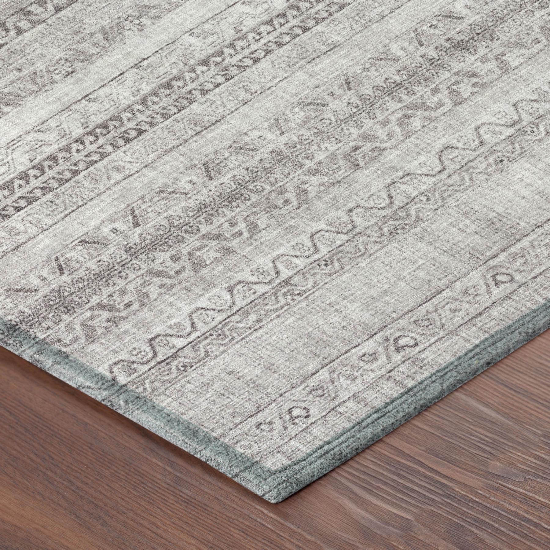 8' X 10' Beige And Brown Striped Washable Indoor Outdoor Area Rug Homeroots Outdoor