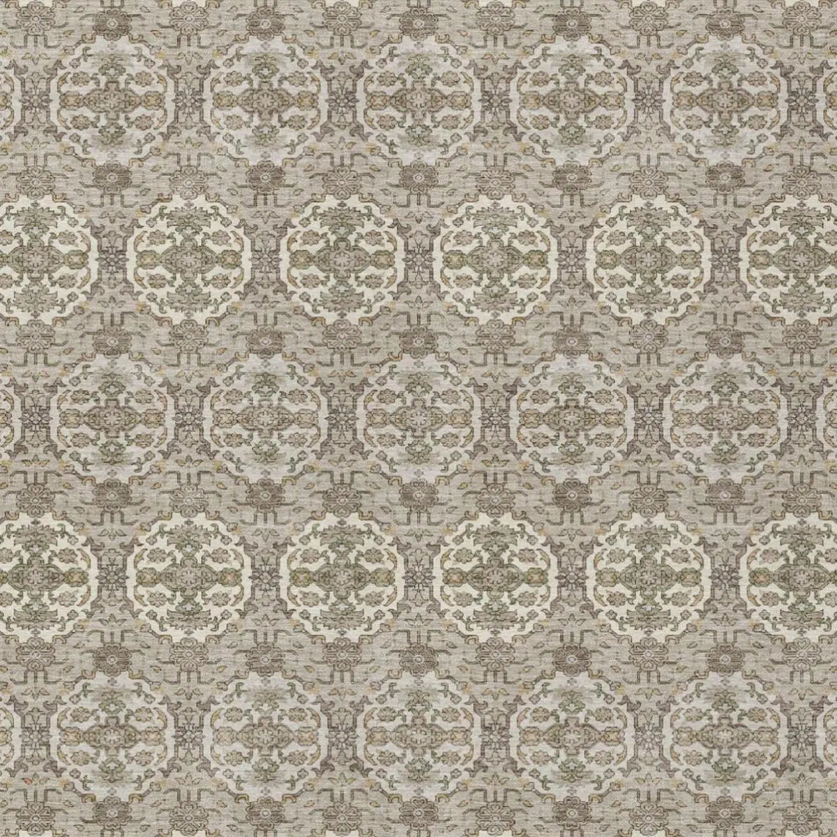 8' X 10' Beige And Brown Striped Washable Indoor Outdoor Area Rug Homeroots Outdoor