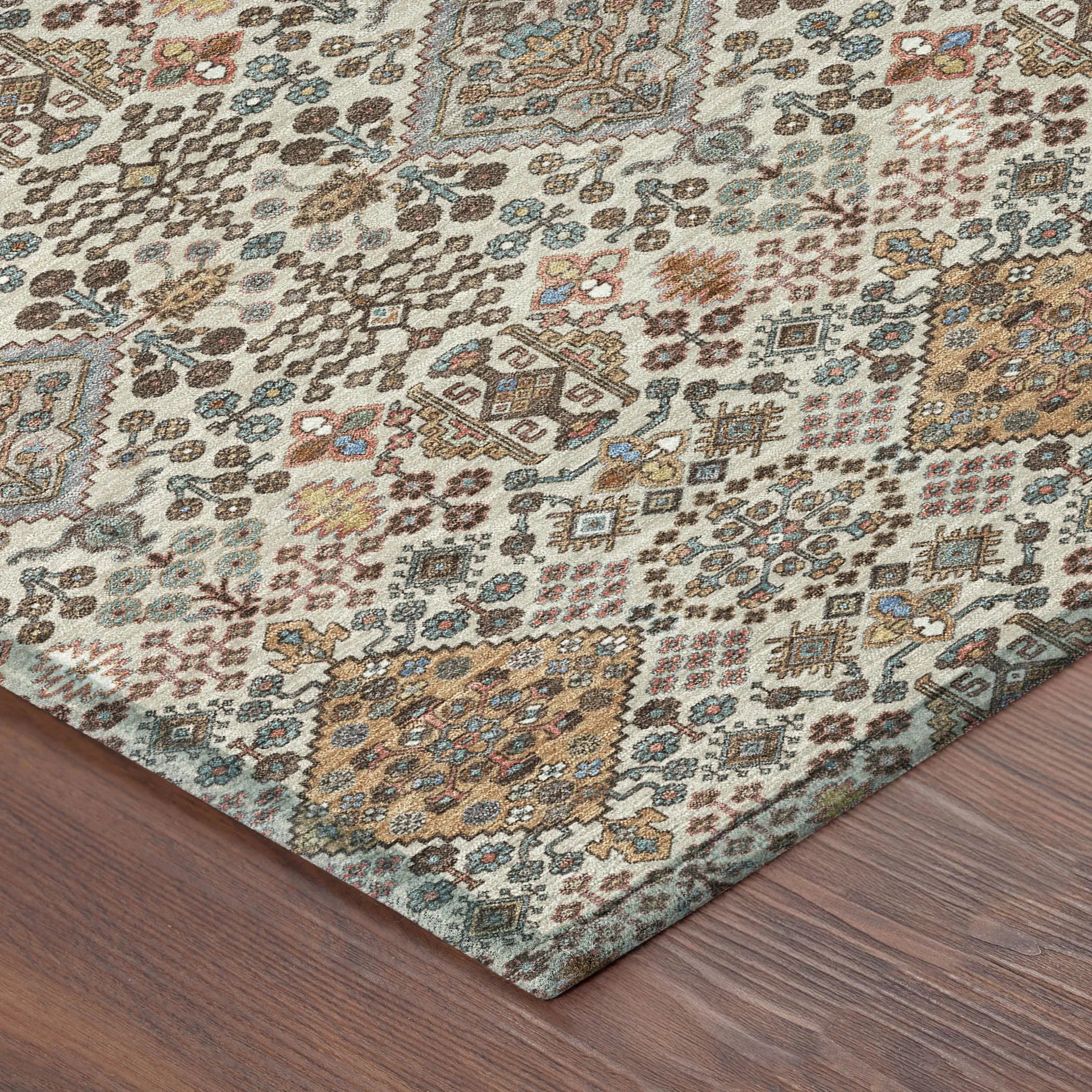 8' X 10' Beige And Copper Geometric Washable Indoor Outdoor Area Rug Homeroots Outdoor