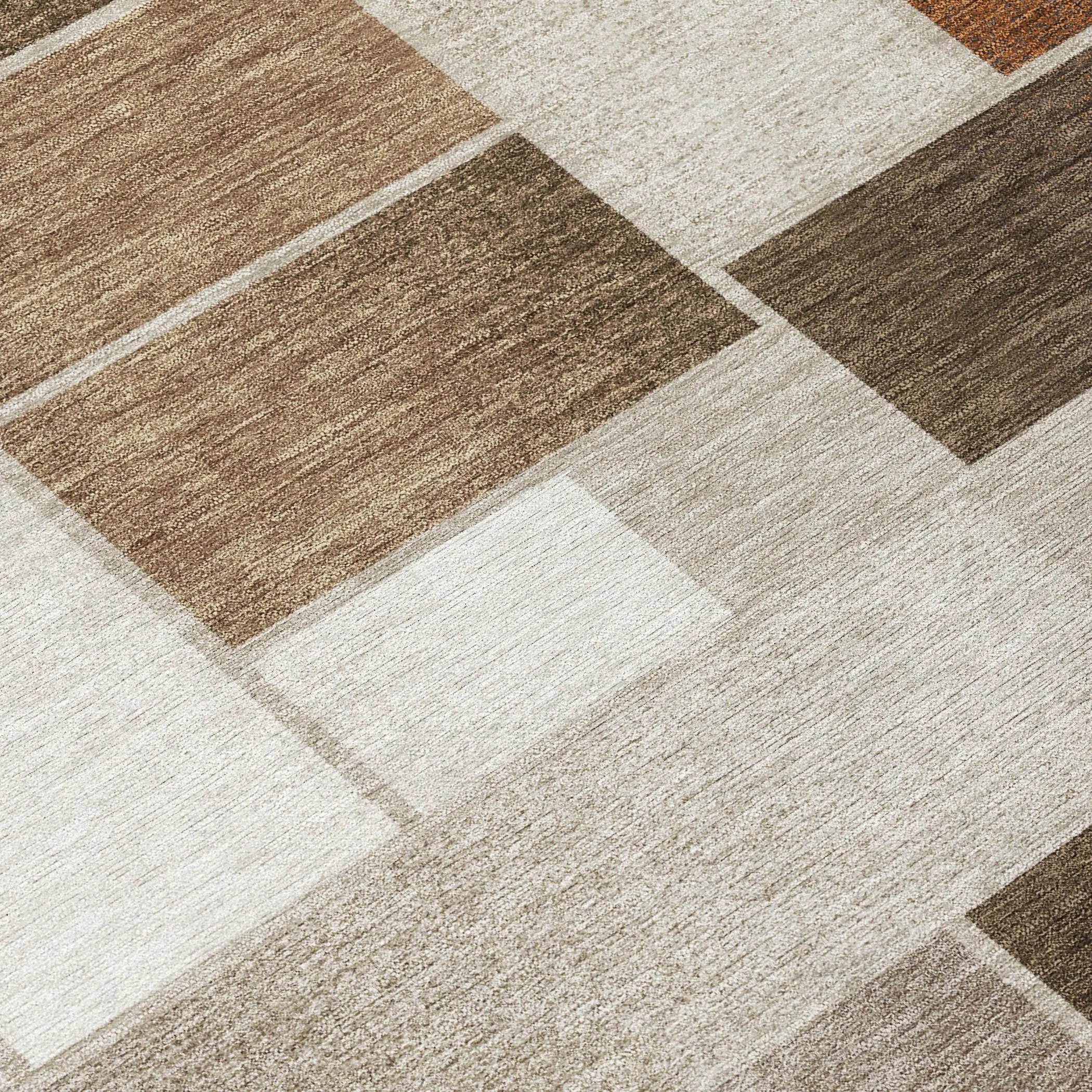 8' X 10' Beige And Graphite Geometric Washable Indoor Outdoor Area Rug Homeroots Outdoor