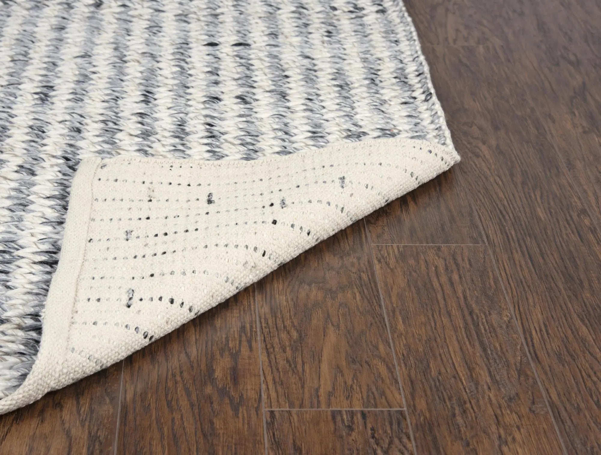 8' X 10' Beige And Gray Wool Hand Woven Area Rug Homeroots Home Decor