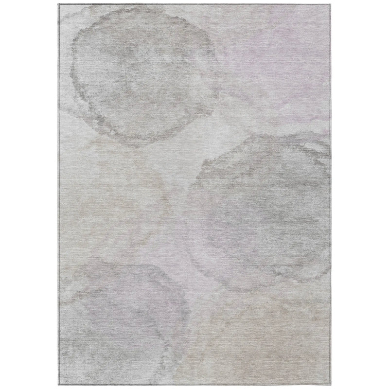 8' X 10' Beige And Ivory Abstract Washable Indoor Outdoor Area Rug Homeroots Outdoor