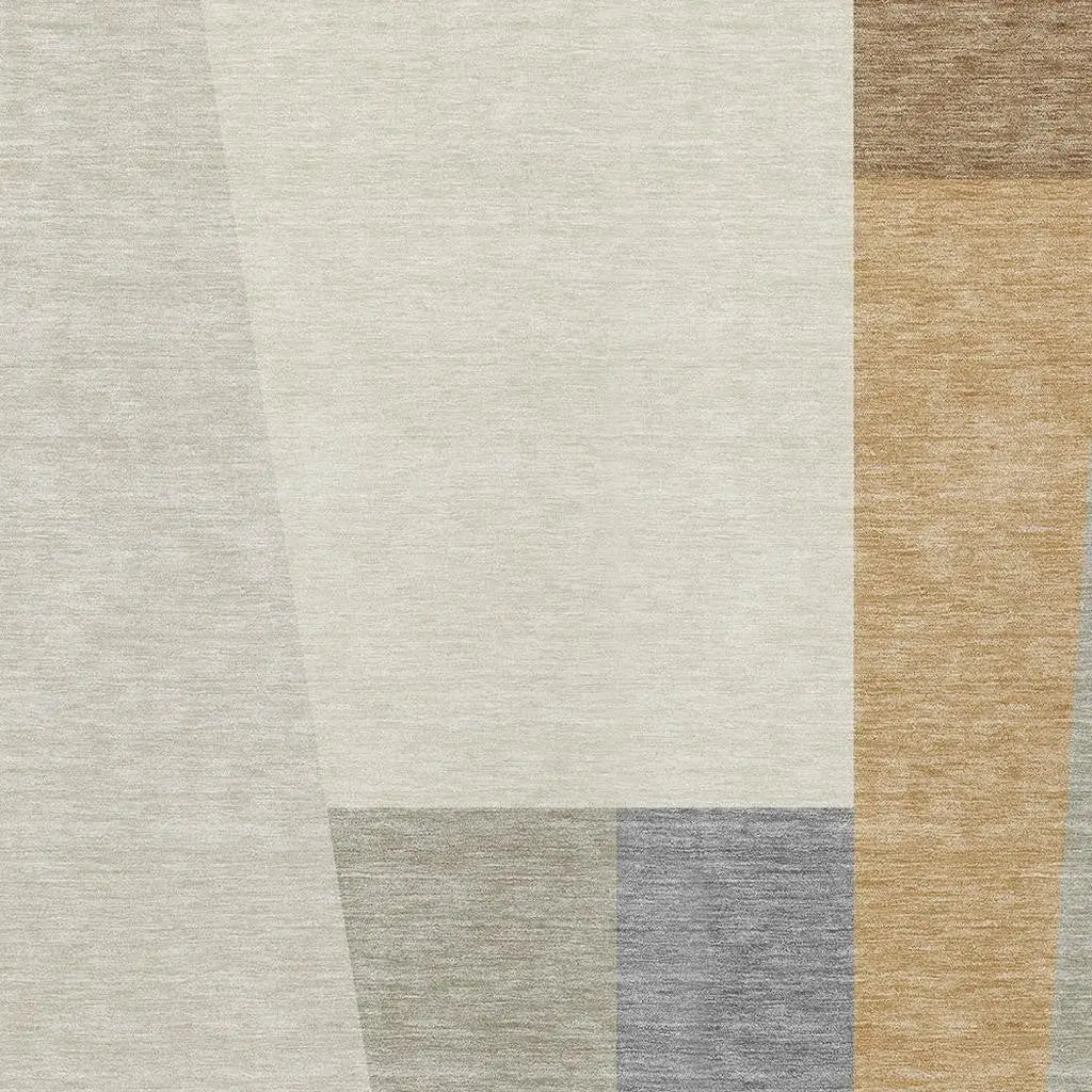 8' X 10' Beige And Ivory Geometric Washable Indoor Outdoor Area Rug Homeroots Outdoor