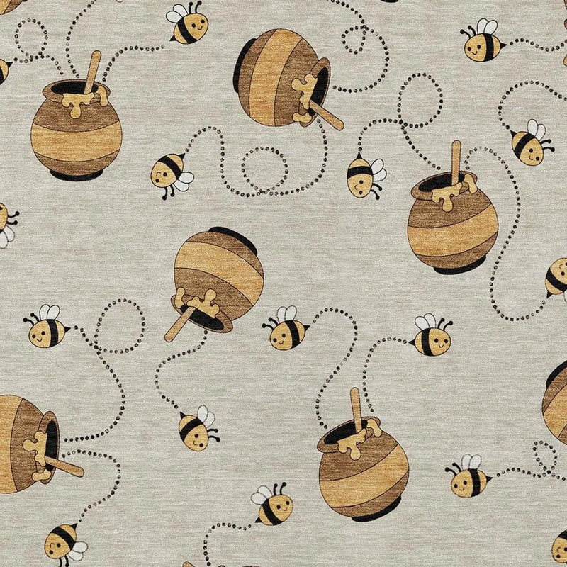 8' X 10' Beige And Ivory Geometric Washable Indoor Outdoor Area Rug Homeroots Outdoor