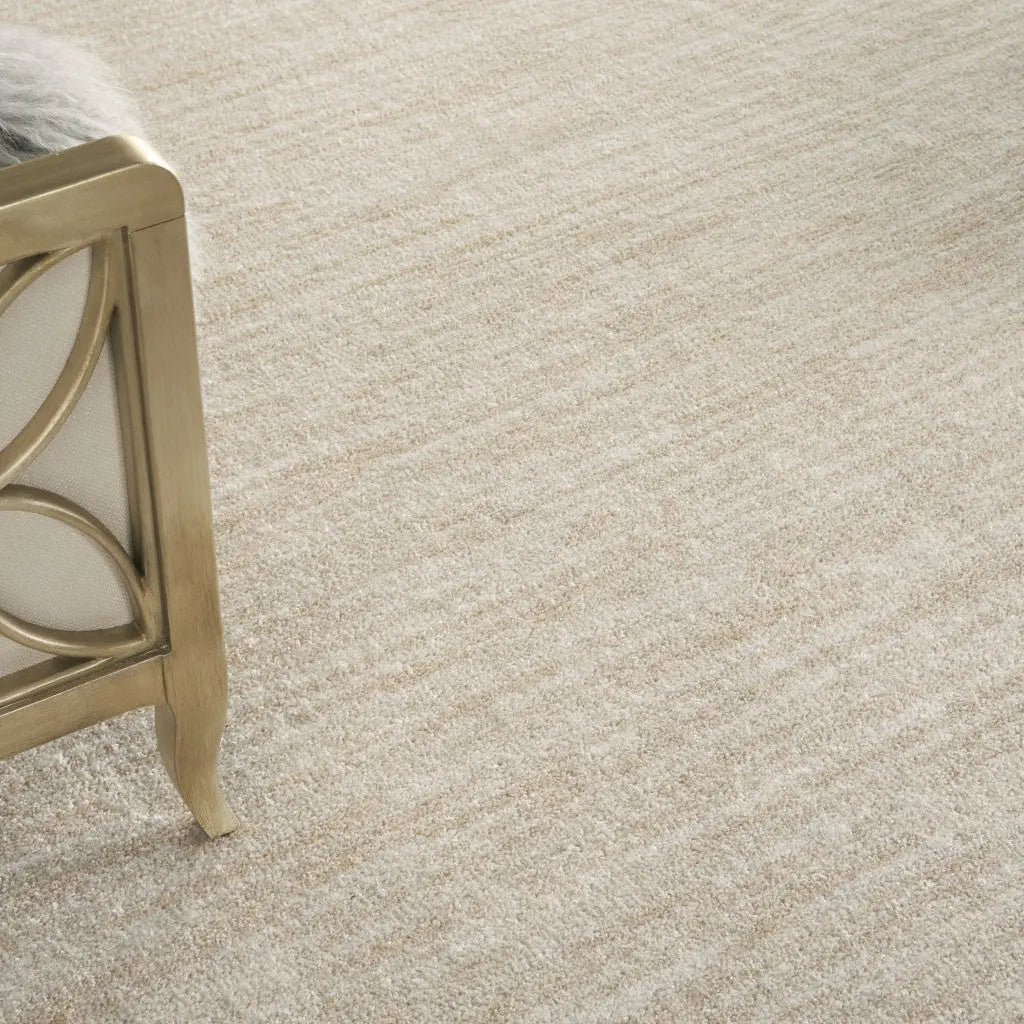 8' X 10' Beige And Ivory Indoor Outdoor Area Rug - GreatEagleInc