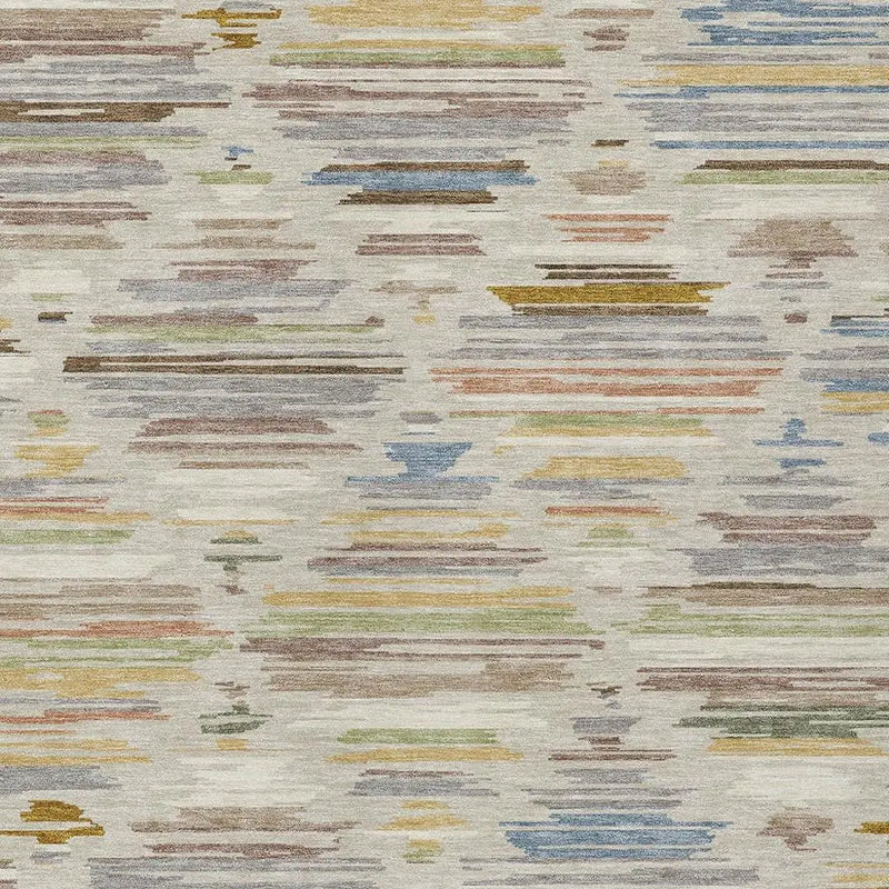 8' X 10' Beige And Ivory Southwestern Washable Indoor Outdoor Area Rug Homeroots Outdoor