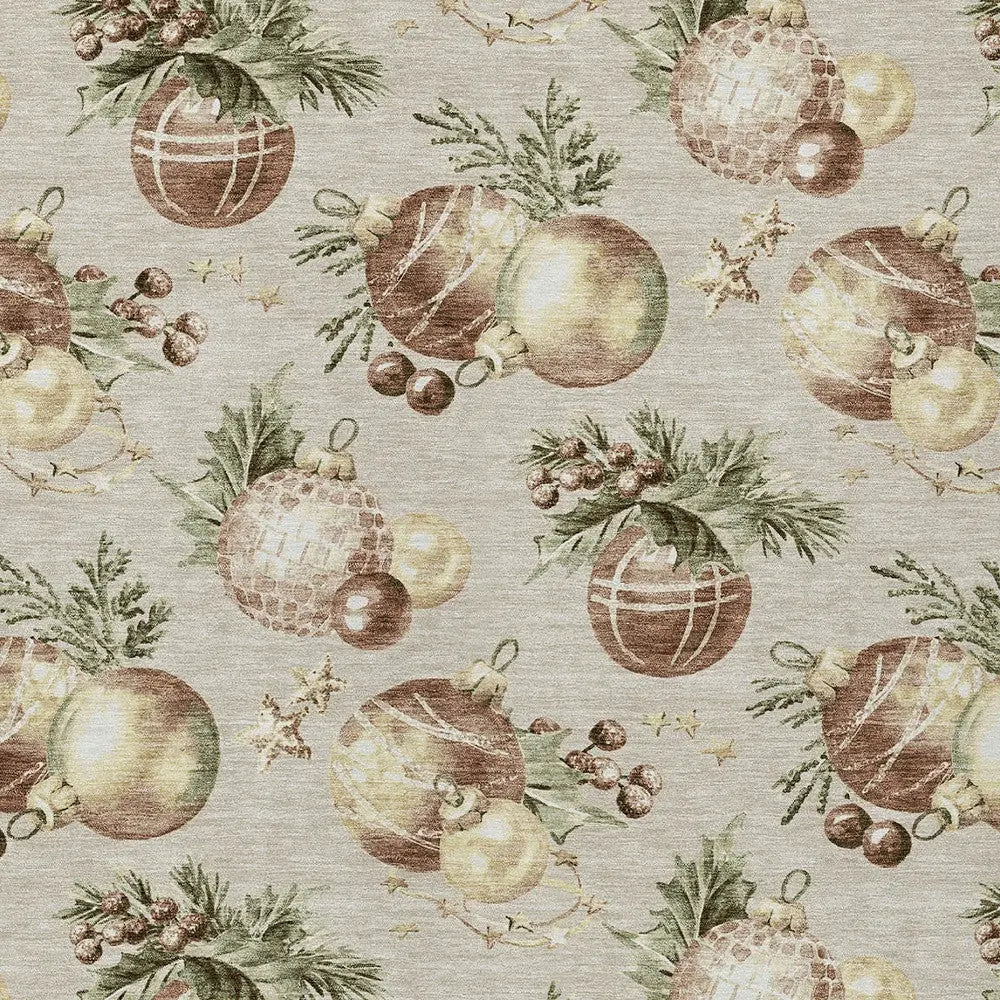 8' X 10' Beige Brown And Ivory Stars Washable Indoor Outdoor Area Rug Homeroots Outdoor