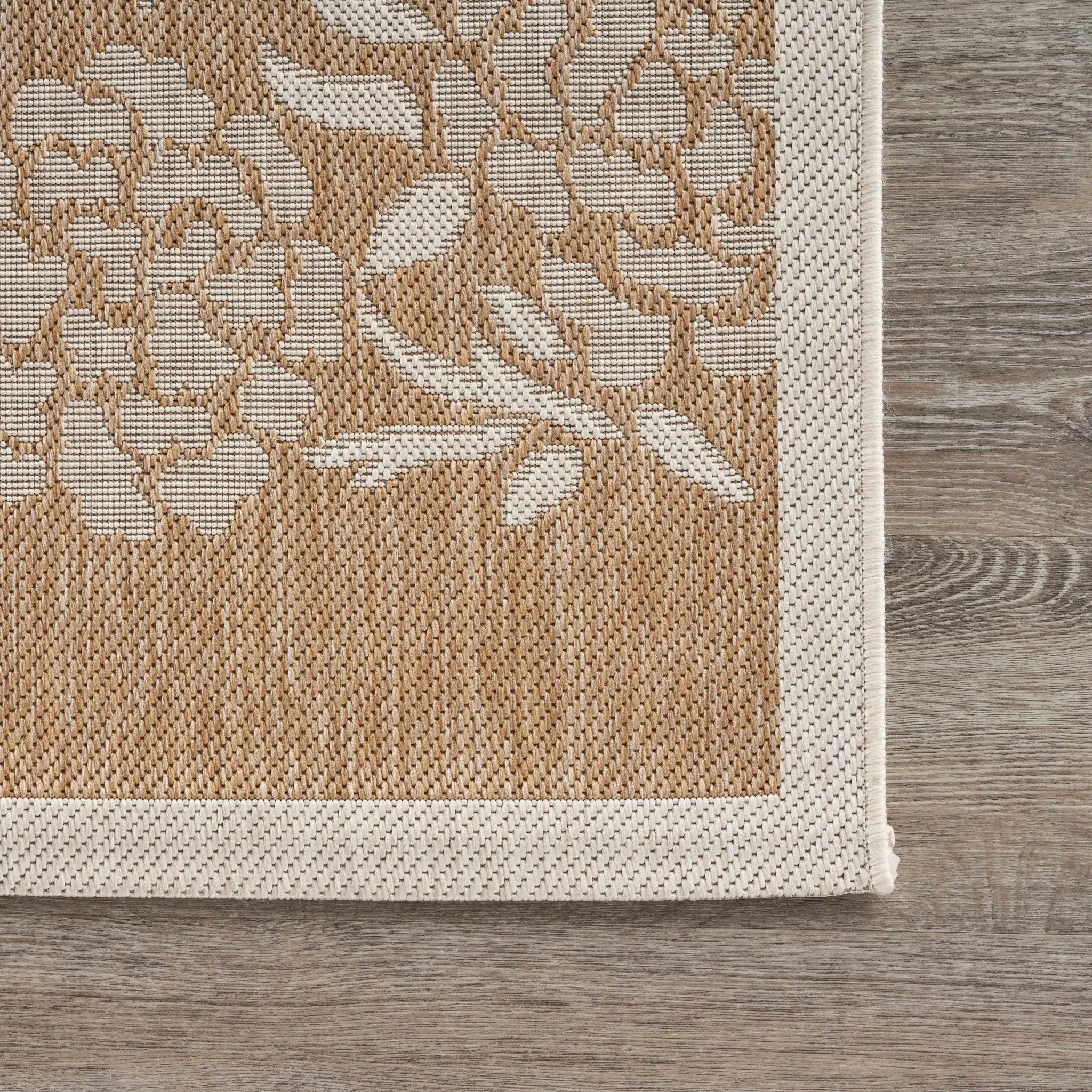 8' X 10' Beige Indoor Outdoor Area Rug Homeroots Outdoor