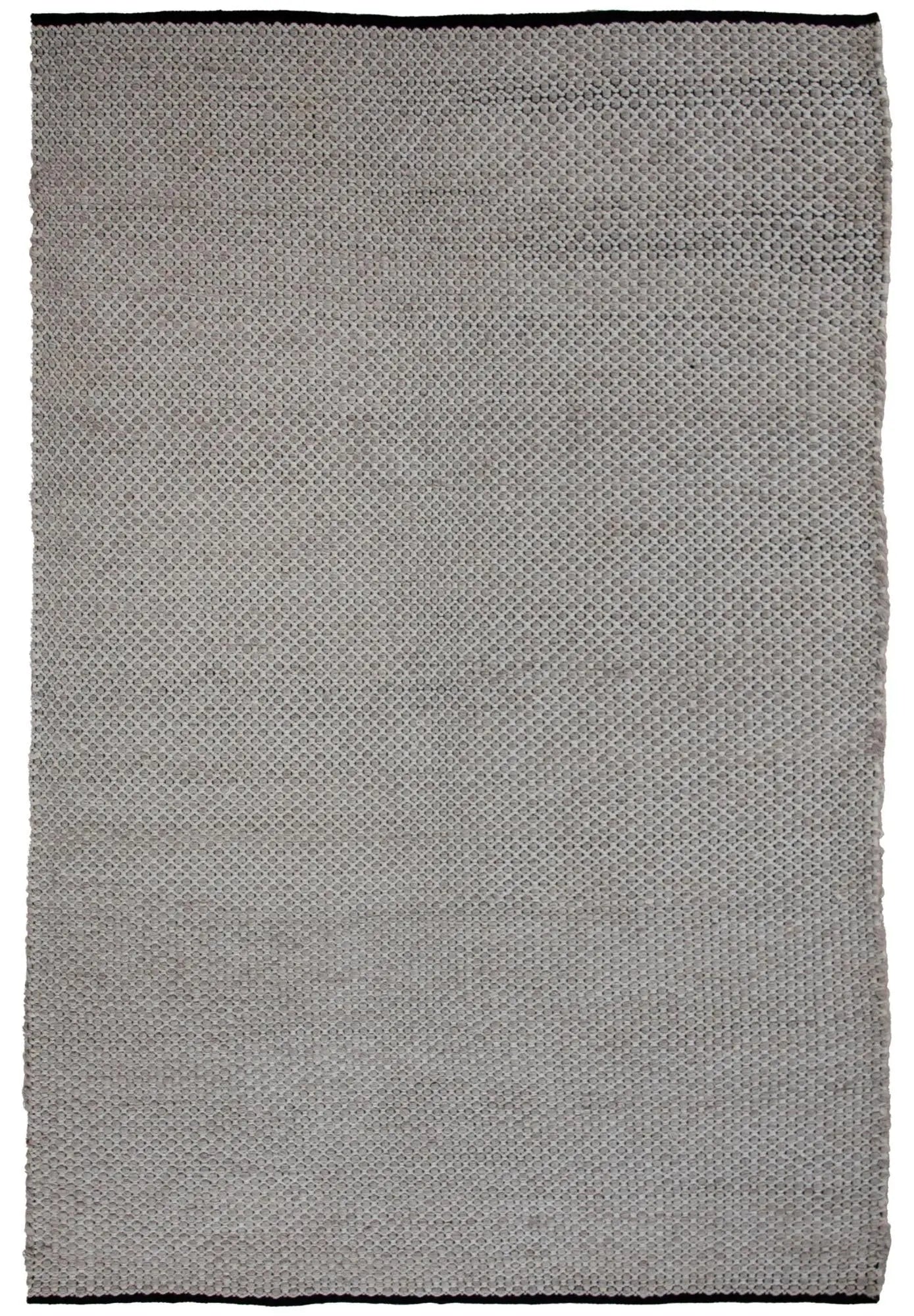 8' X 10' Beige Ivory And Black Geometric Hand Woven Area Rug With UV Protection Homeroots Home Decor