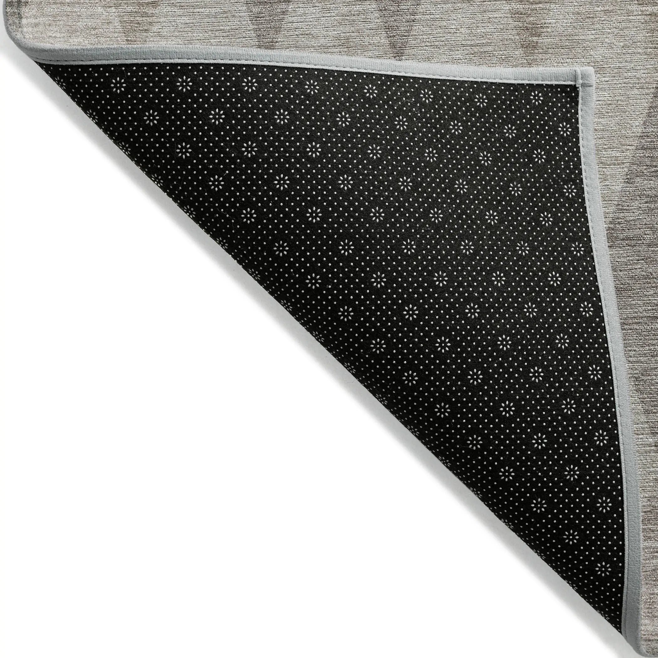 8' X 10' Beige Taupe and Brown Geometric Washable Non Skid Indoor Outdoor Area Rug - GreatEagleInc