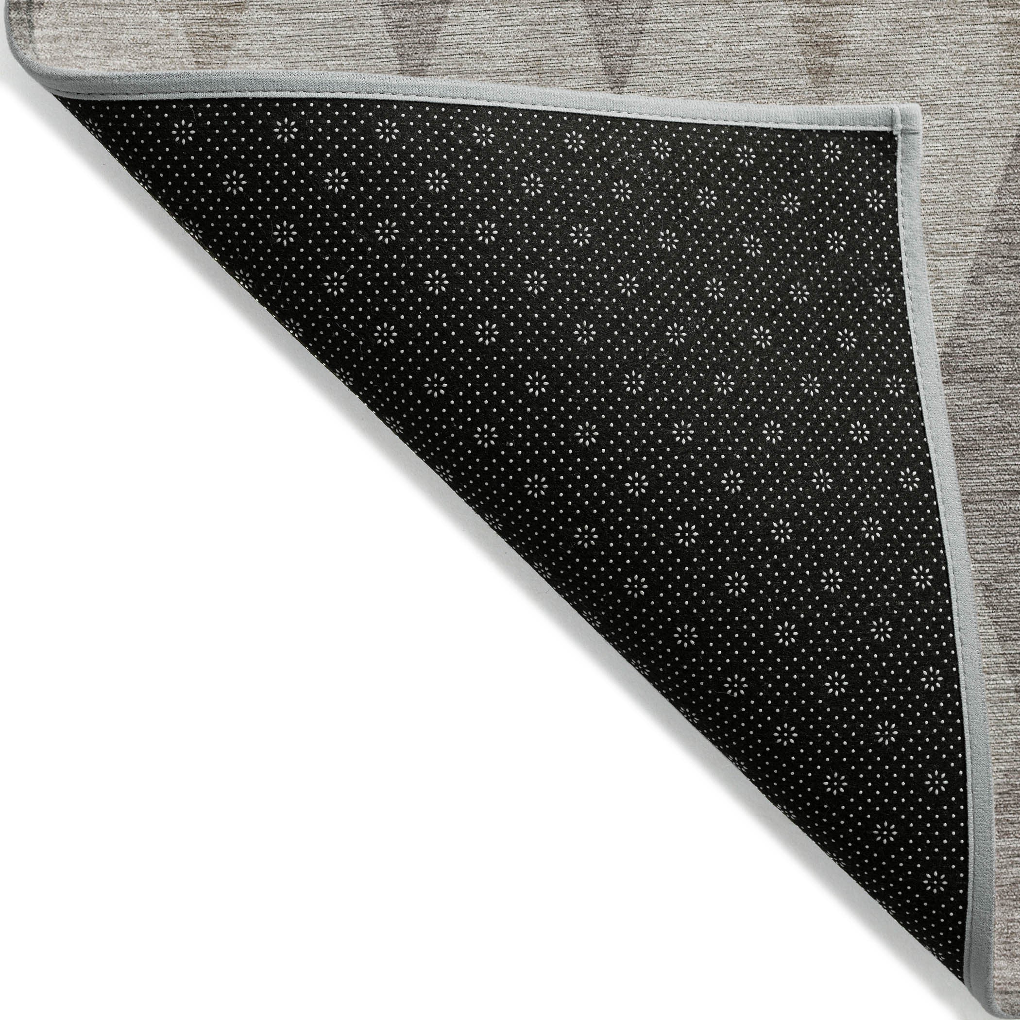8' X 10' Beige Taupe and Brown Geometric Washable Non Skid Indoor Outdoor Area Rug - GreatEagleInc