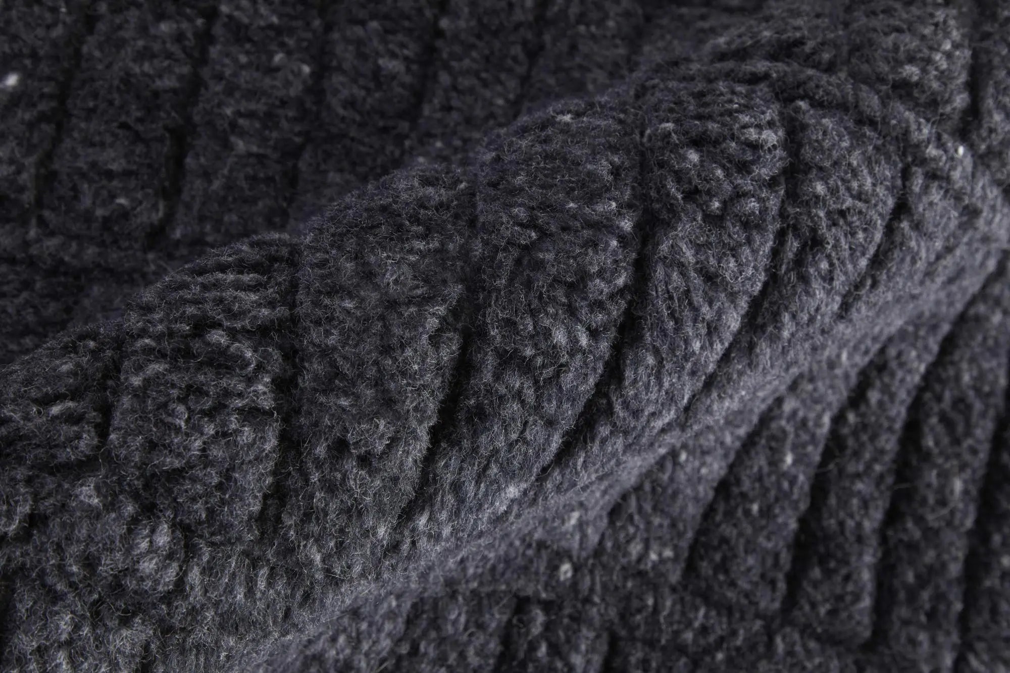 8' X 10' Black And Gray Wool Hand Knotted Area Rug Homeroots Home Decor