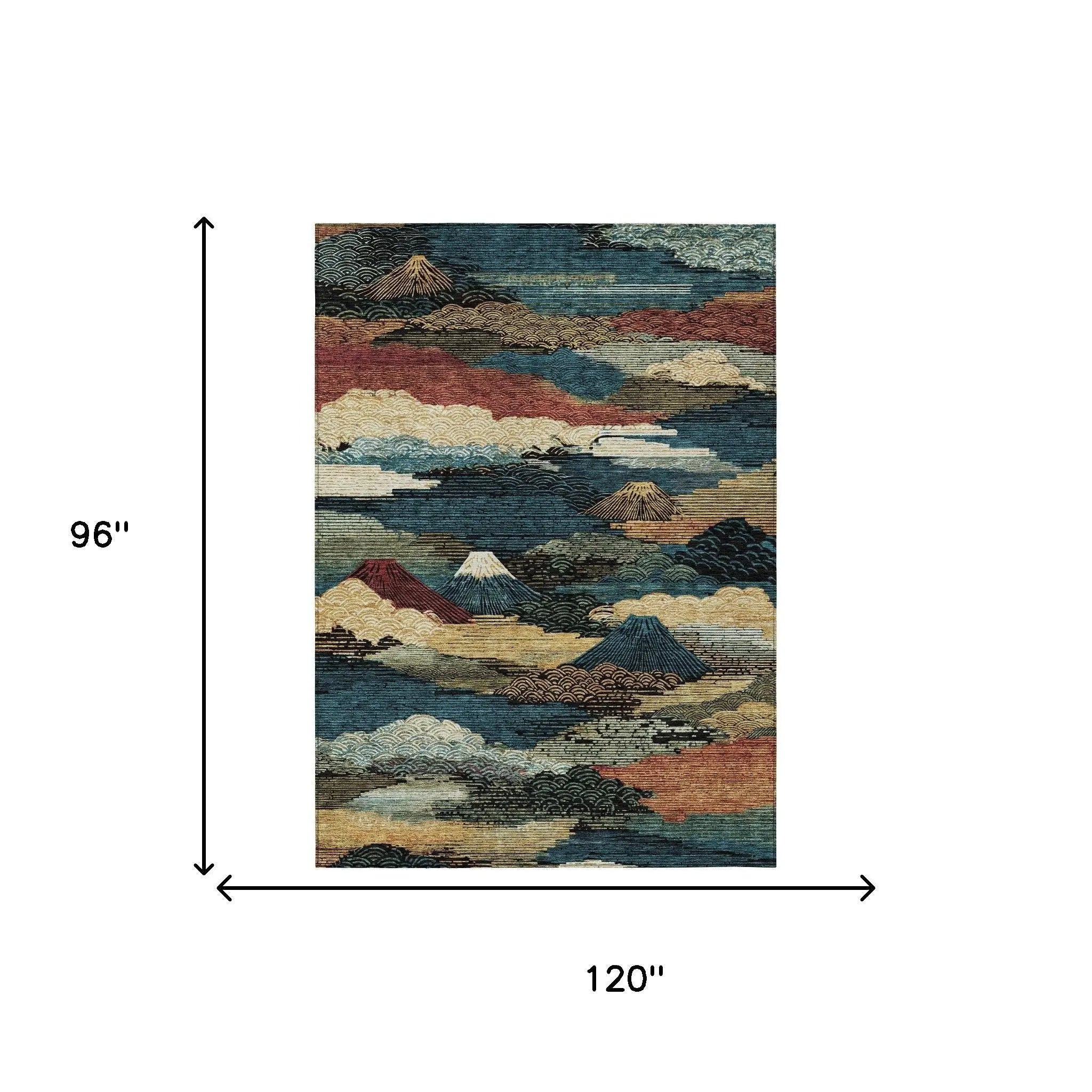 8' X 10' Black And Ivory Abstract Washable Indoor Outdoor Area Rug Homeroots Outdoor