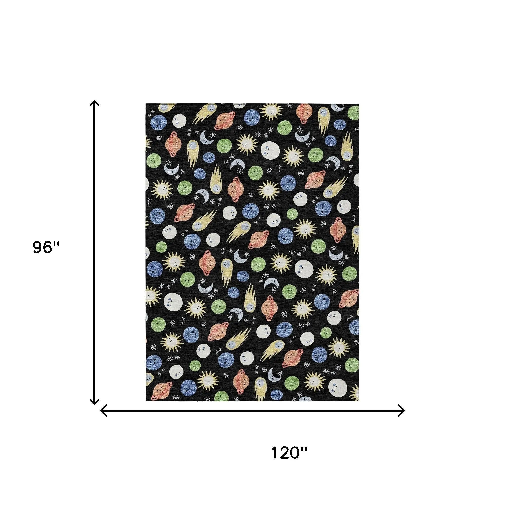 8' X 10' Black And Ivory Geometric Washable Indoor Outdoor Area Rug Homeroots Outdoor