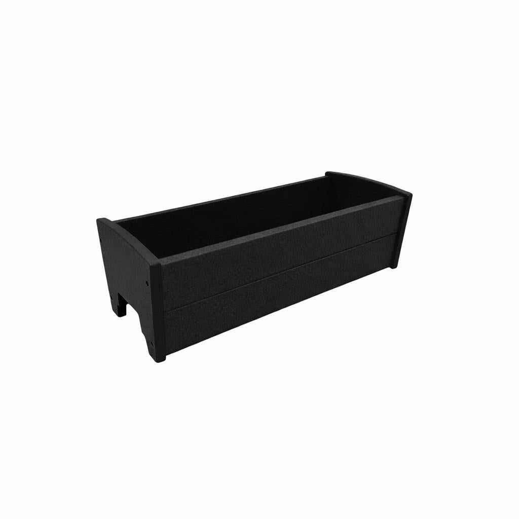 8" X 10" Black Heavy Duty Plastic Rectangular Railing Planter Homeroots Outdoor
