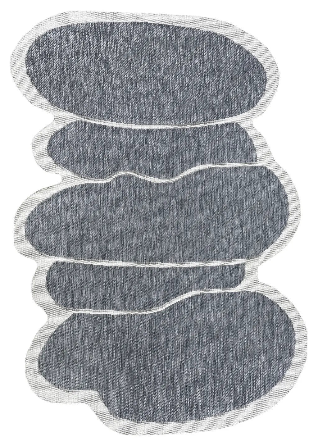 8' X 10' Blue And Cream Medallion Indoor Outdoor Area Rug Homeroots Outdoor