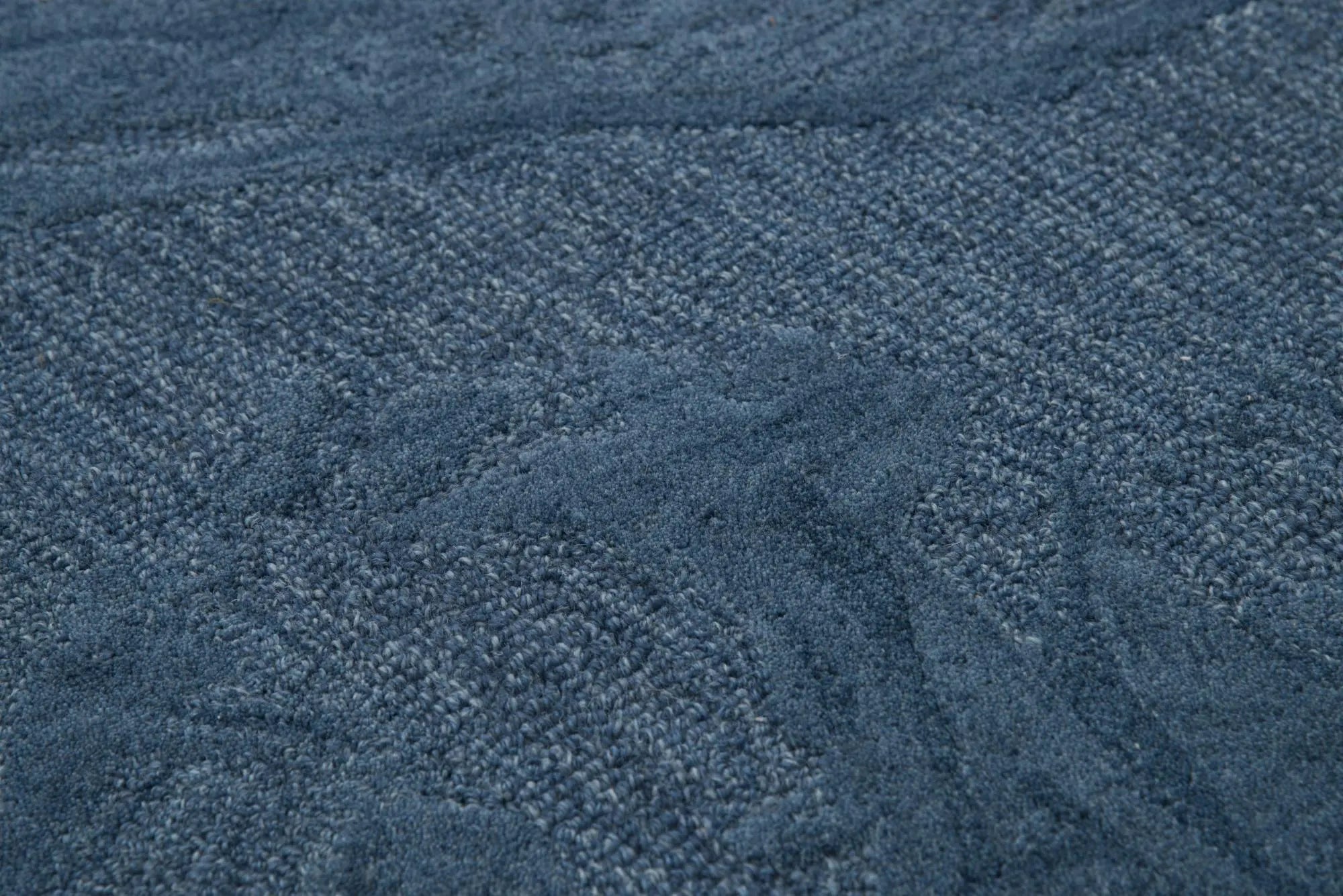 8' X 10' Blue And Dark Blue Wool Abstract Hand Tufted Area Rug Homeroots Home Decor