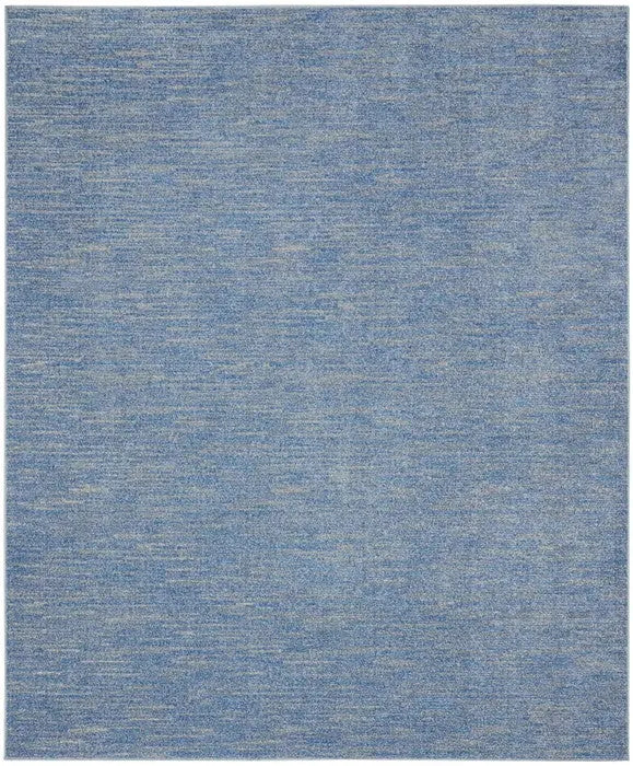 8' X 10' Blue And Gray Indoor Outdoor Area Rug - GreatEagleInc