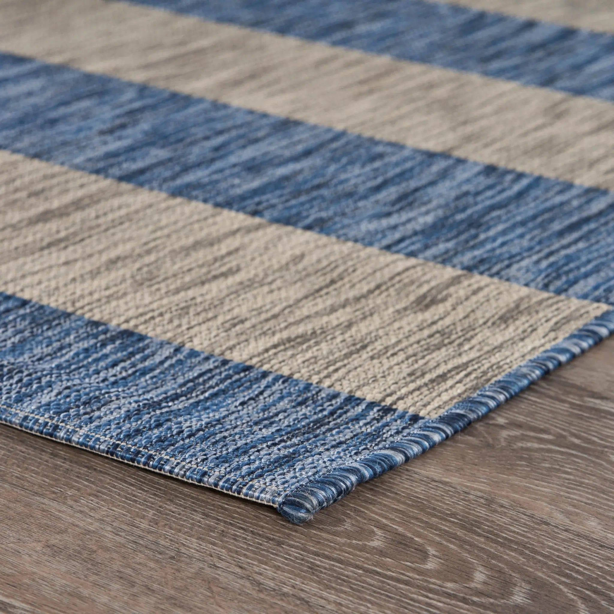 8' X 10' Blue And Gray Indoor Outdoor Area Rug Homeroots Outdoor
