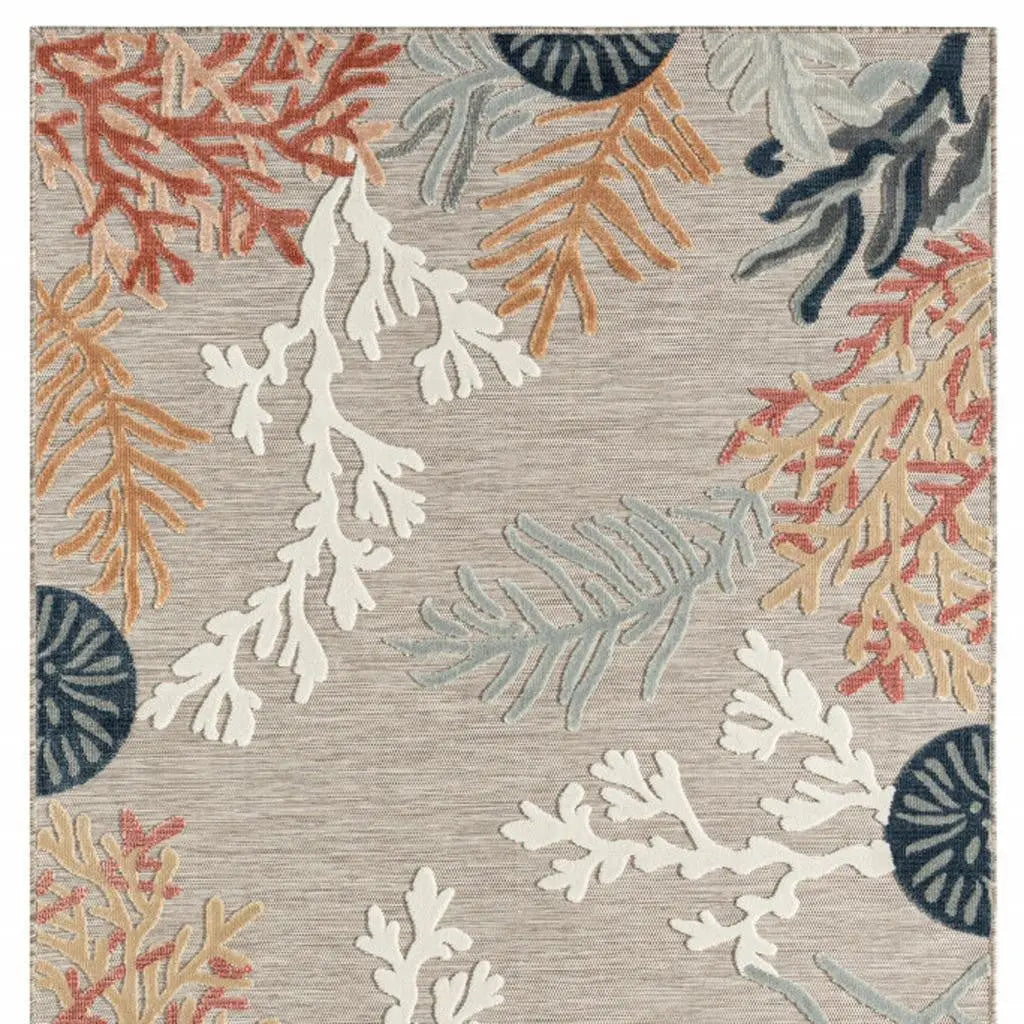 8' X 10' Blue And Gray Indoor Outdoor Area Rug Homeroots Outdoor