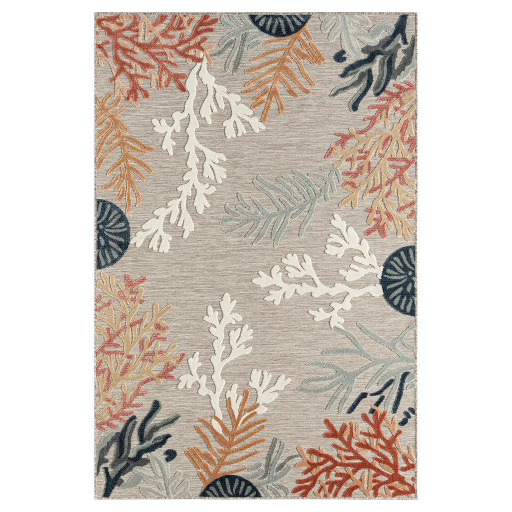 8' X 10' Blue And Gray Indoor Outdoor Area Rug Homeroots Outdoor