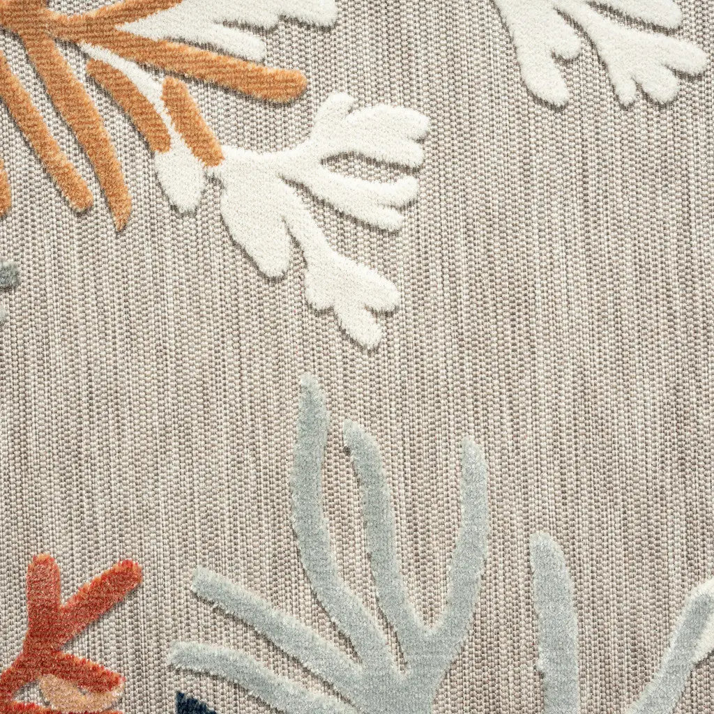 8' X 10' Blue And Gray Indoor Outdoor Area Rug Homeroots Outdoor
